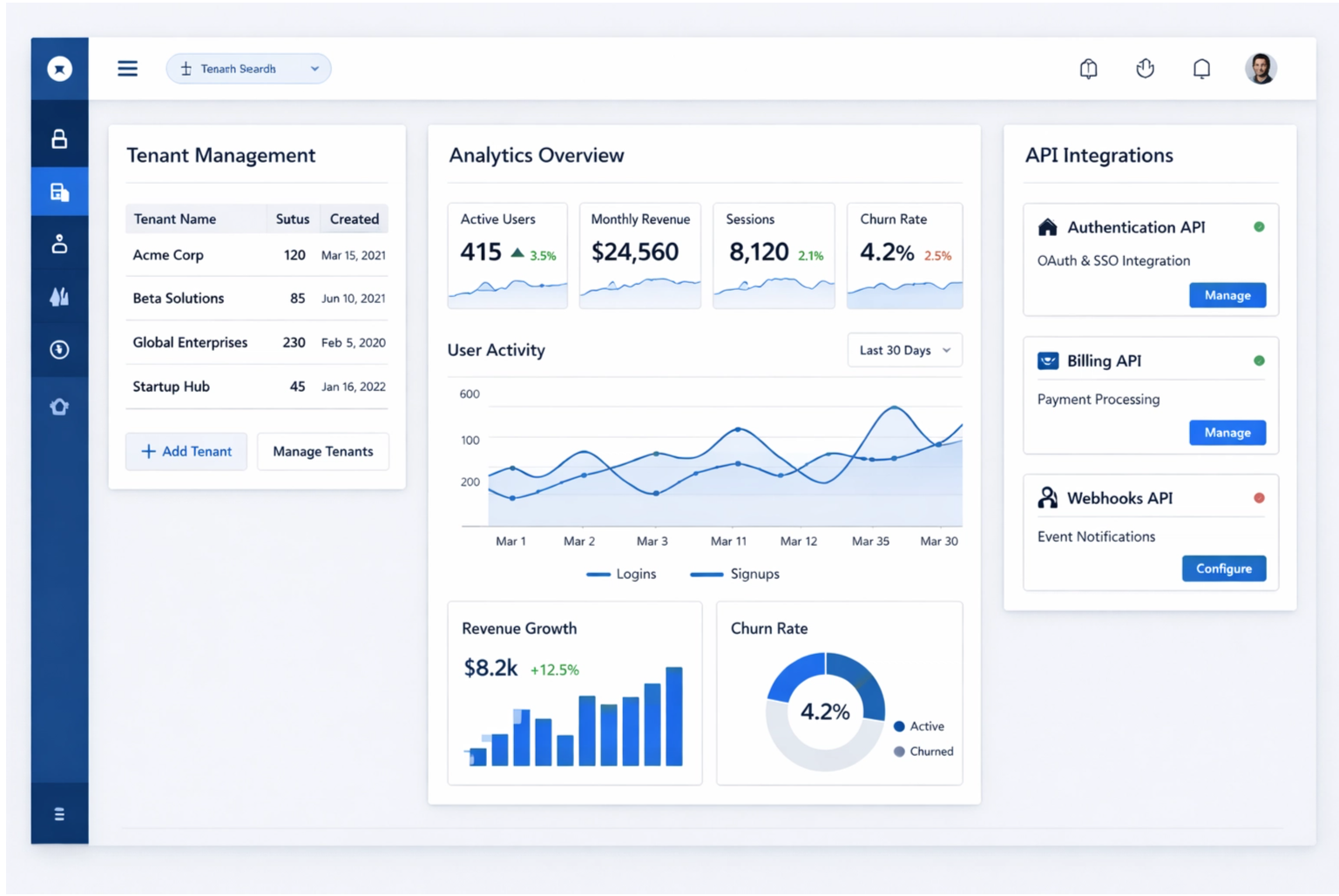 Multi-Tenant SaaS Platform